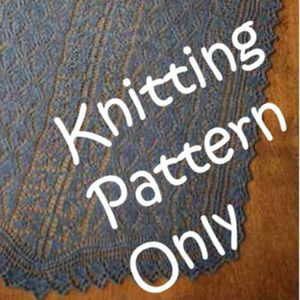 New Fiber Trends S-2022 Berry Blue-tiful Summer Shawl Knitting Pattern